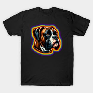 Lgbtq+ Rainbow Boxer dog T-Shirt